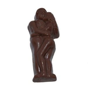 Kamasutra engumschlungenes Paar Schokolade