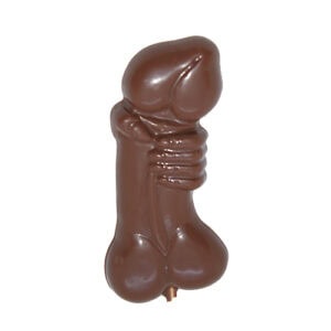 Penis Lolly Frauenhand Schoggi