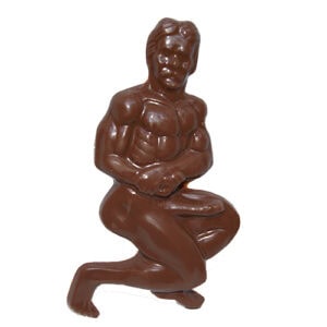 Schoko Muskelmann mit Penis Schoki